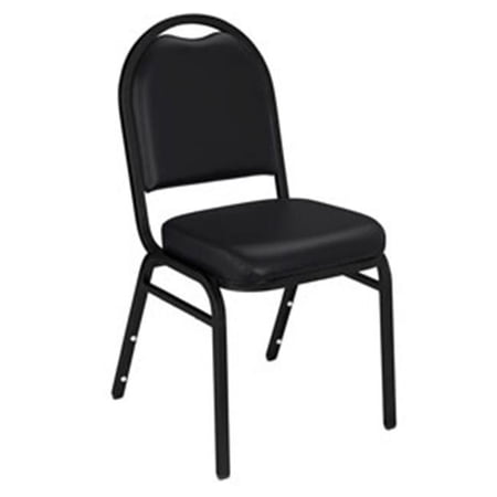 9200 Series Non-Boxed Deluxe Stacker Chair - Black Santex