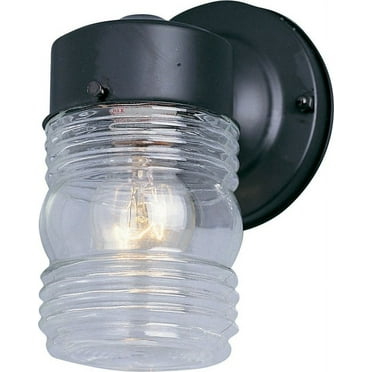 92001CLBK-Maxim Lighting-Side Door - 1 Light Outdoor Wall Lantern-Black Finish