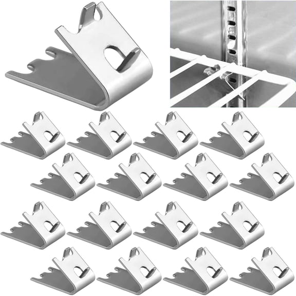 920158 Freezer Rack Clamp Stainless Steel Refrigerator Rack Clamp Freezer Cooler Rack Support Replacement Rack Square Buckle Clamp (16)