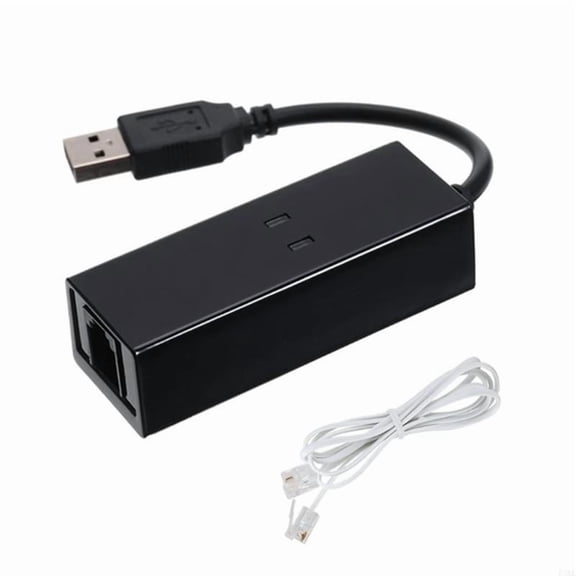 920L Fax Modem - Single Port USB 2.0 External Modem for 7 8 10 XP, Black Plastic Case