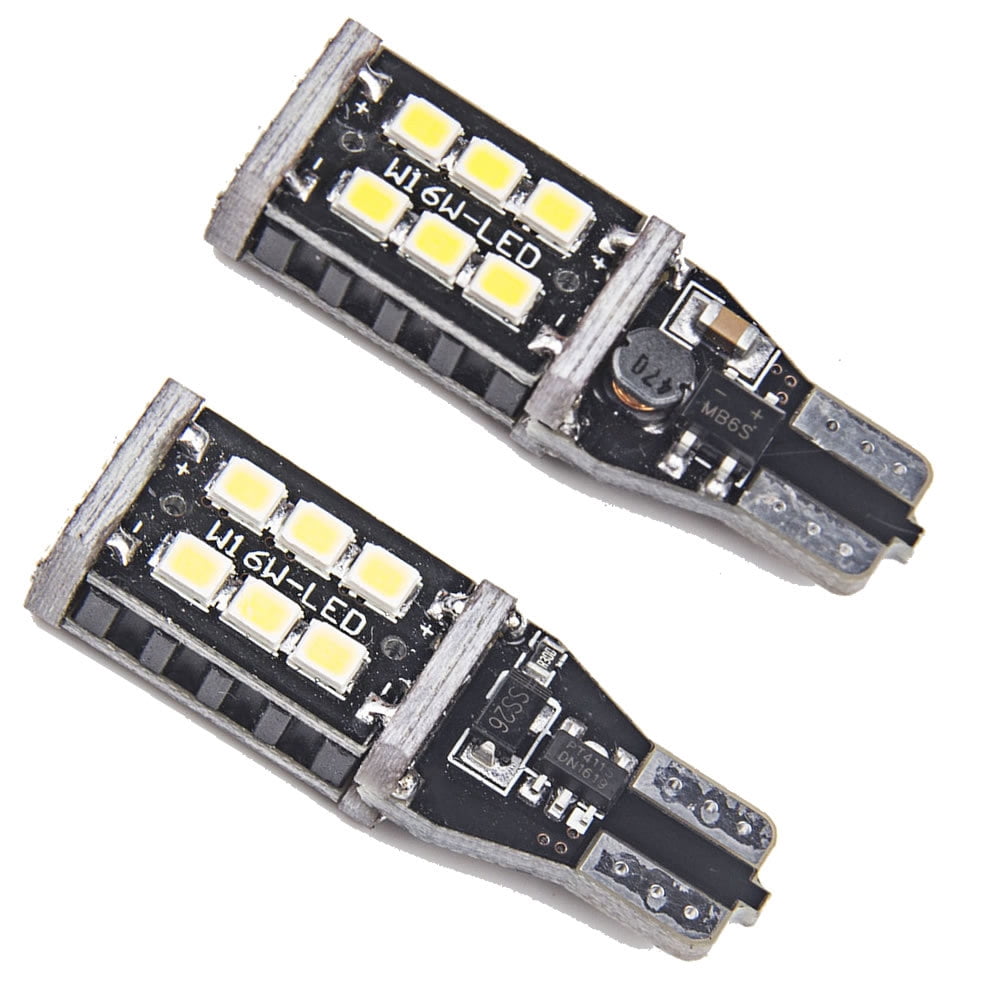 921 LED Bulb Reverse Light, 906 W16W 912 T15 LED, Non-polarity, 6000K ...