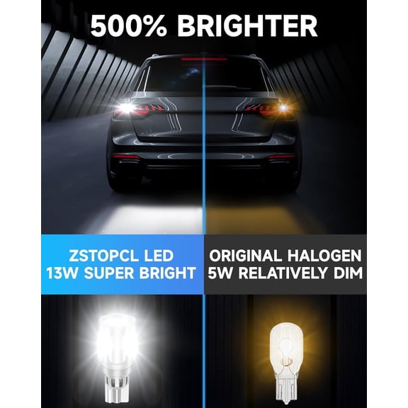 921 LED Reverse Light Bulbs Fit for Subaru Forester 2014-2023, Upgraded 500% Brightness, Super Bright 912 T15 LED Backup Lights Replacement, 6000K Cool White, Pack of 2