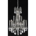 thumbnail image 1 of 9212 Rosalia Collection Hanging Fixture D24in H36in Lt:8 Pewter Finish (Royal Cut Crystals)-Finish:Pewter, 1 of 2