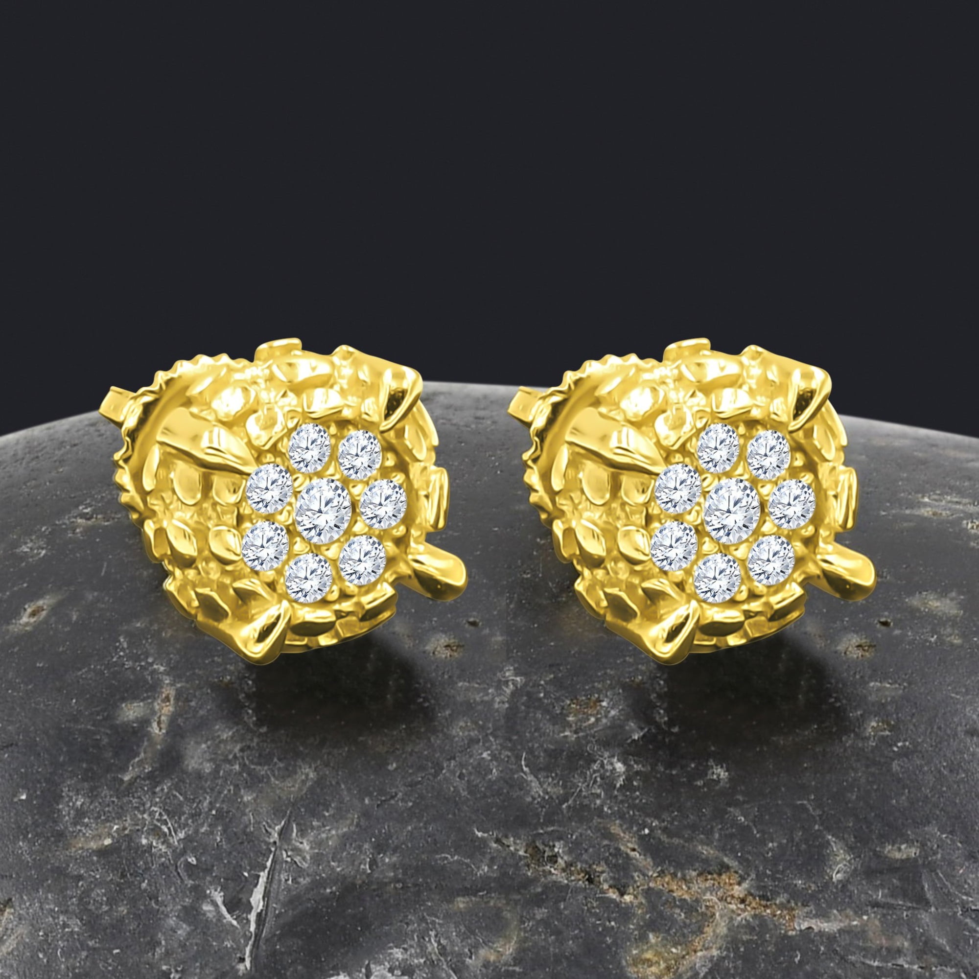 9217792, DIAMANTINE SILVER EAR STUDS - Walmart.com
