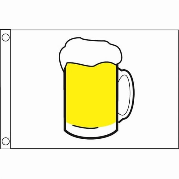 9218 12 x 18 in. Beer Mug Novelty Flag