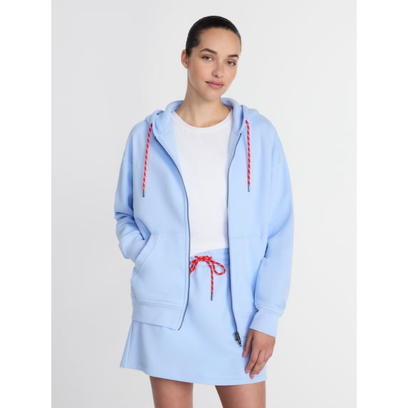 Athletic Works Women's and Women's Plus Full Zip Fleece Hoodie, Sizes XS-4X