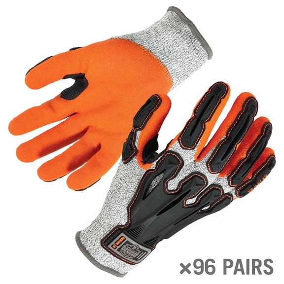922CR-Case 2XL Gray Cut-Resistant Nitrile-Dipped DIR Gloves - CASE