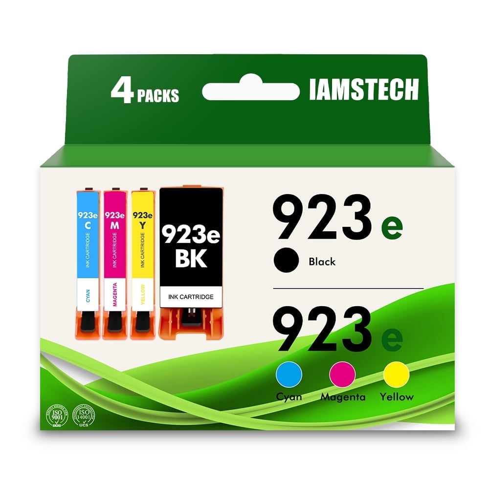 IAMSTECH 923 XL Ink Cartridge 4-Pack Compatible for HP OfficeJet Pro ...