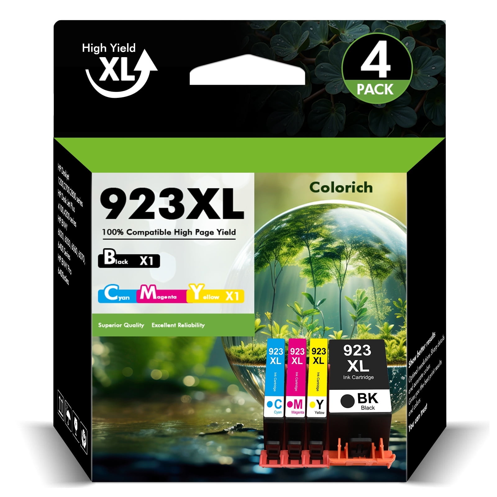 923 923XL Ink Cartridges with Chip Compatible for HP 923e 923XL Ink ...
