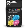 923 Black, Cyan, Magenta, Yellow Ink Cartridges (4-Pack) | Works with ...