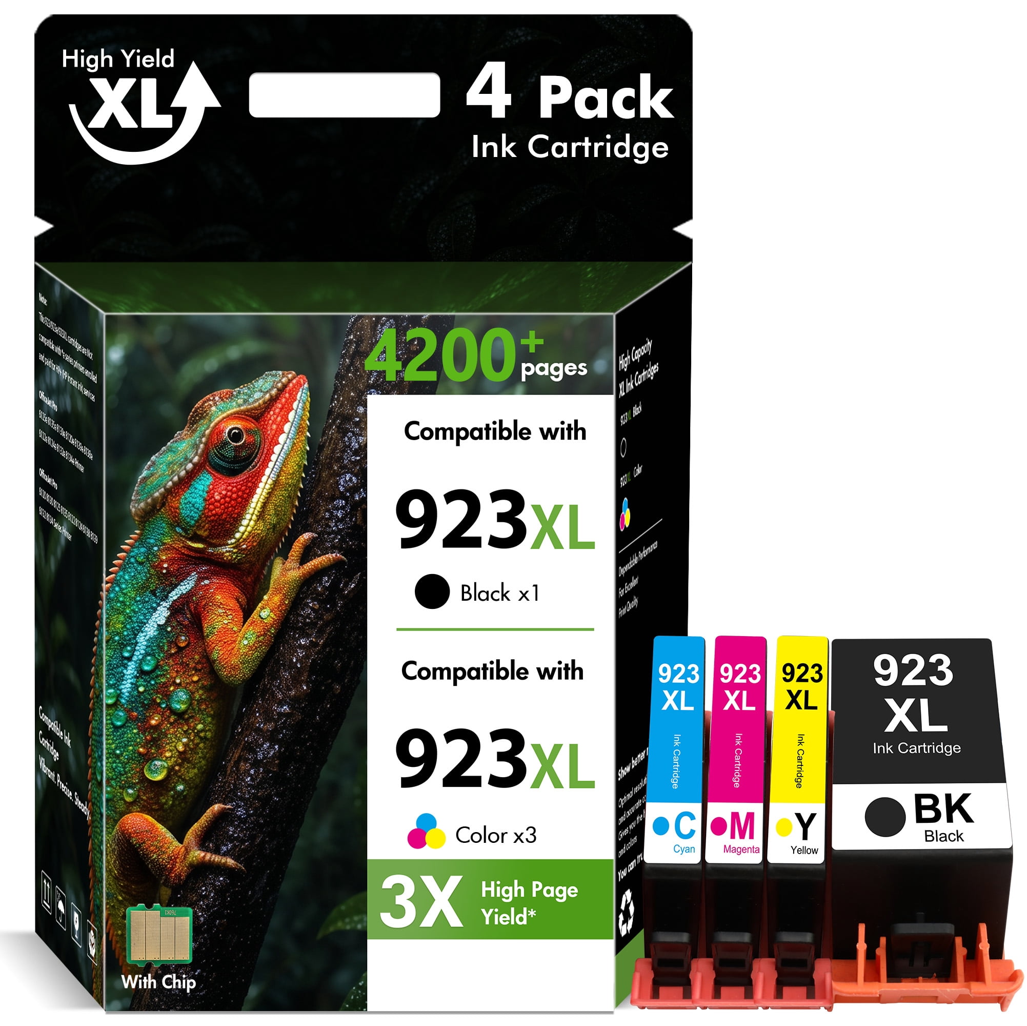 923 Ink Cartridges Compatibile for HP 923 Ink Cartridges 4 Pack ...