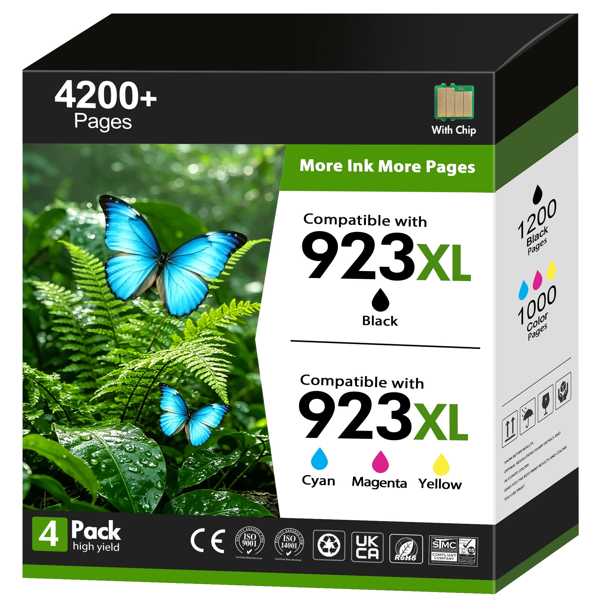923 Ink Cartridges Compatibile for HP 923E Ink Cartridges 4 Pack ...