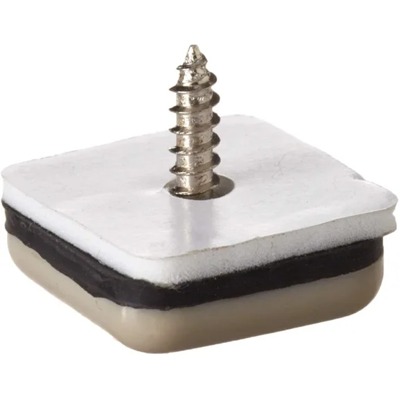 9240 1-Inch Square Adhesive, Slide Glide Furniture Sliders, 8-