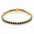 thumbnail image 1 of 925 Black Diamond Tennis Bracelet With Black Rhodium Plating In Sterling Silver 925, Black Diamonds,Christmas gift's,Black Gemstone Bracelet, 1 of 3