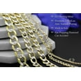 thumbnail image 1 of 925 Italian Sterling Silver 2.5mm Solid Cuban Diamond Cut Chain, FREE Microfiber Cloth, ITProLux Yellow Gold Plated Pave Curb Link Mens Womens Necklace, Giorgio Bergamo, 1 of 8