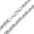 thumbnail image 1 of 925 Italian Sterling Silver 5mm Solid Rope Diamond Cut Chain, FREE Microfiber Cloth, ITProLux Link Mens Womens Necklace, Giorgio Bergamo, 1 of 7