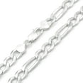 thumbnail image 1 of 925 Italian Sterling Silver 8.5mm Solid Figaro Chain, FREE Microfiber Cloth, ITProLux Link Mens Womens Necklace, Giorgio Bergamo, 1 of 7