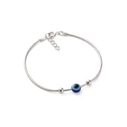 925SILLER Evil Eye Sterling Silver Bracelet