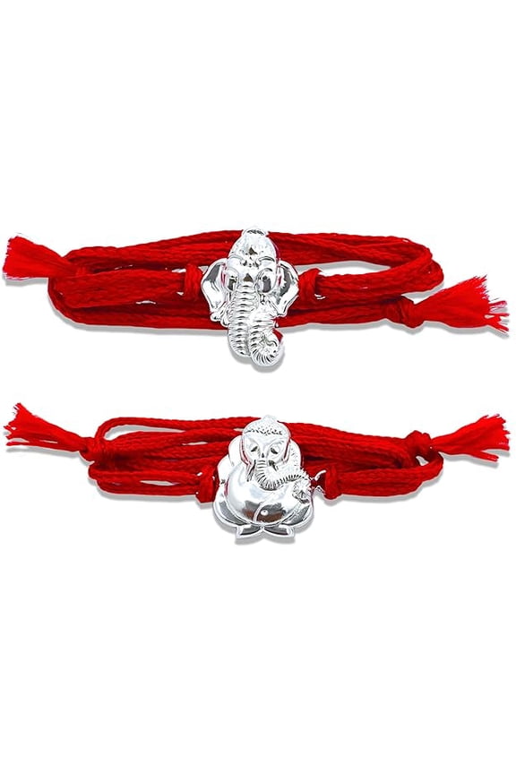 925 Pure Silver Rakhi Bracelet for Brother, Silver Rakhi for Bhai, Rakhi Set