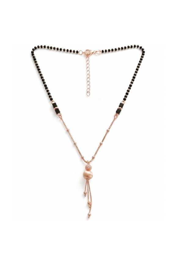 Modern Tassel Mangalsutra Pendant Necklace 925 Sterling, Sterling Silver