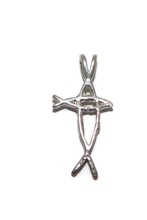 925 STERLING SILVER FISH CROSS CHARM PENDANT!!