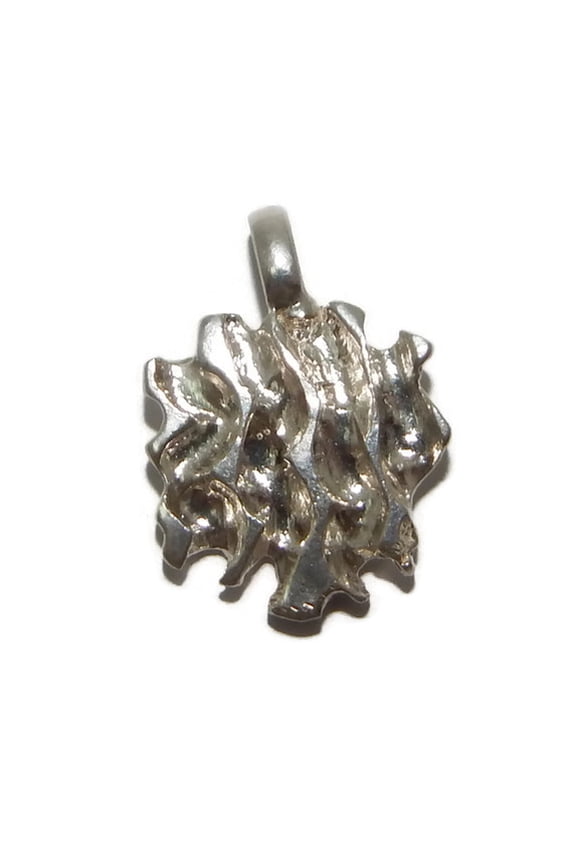 .925 STERLING SILVER NUGGET CHARM PENDANT