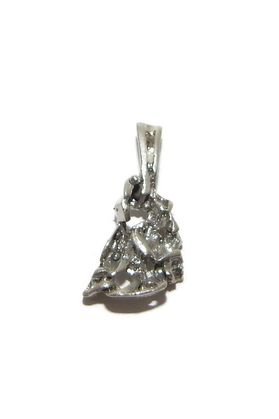 .925 STERLING SILVER NUGGET CHARM PENDANT
