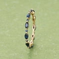 thumbnail image 1 of 925 Sapphire Marquise Band Ring | Blue Sapphire Wedding Ring | Marquise Eternity Ring Enhancer | Yellow Rose White Gold Ring, 1 of 3