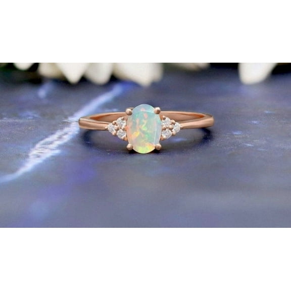 925 Silve Ethiopian Opal Ring, Gemstone Ring, r Jewelry, Midi Opal Ring, October Birthstone, For Your Loved one, Special Gift For Her