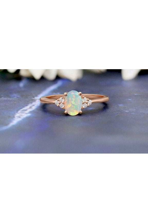 925 Silve Ethiopian Opal Ring, Gemstone Ring, r Jewelry, Midi Opal Ring, October Birthstone, For Your Loved one, Special Gift For Her