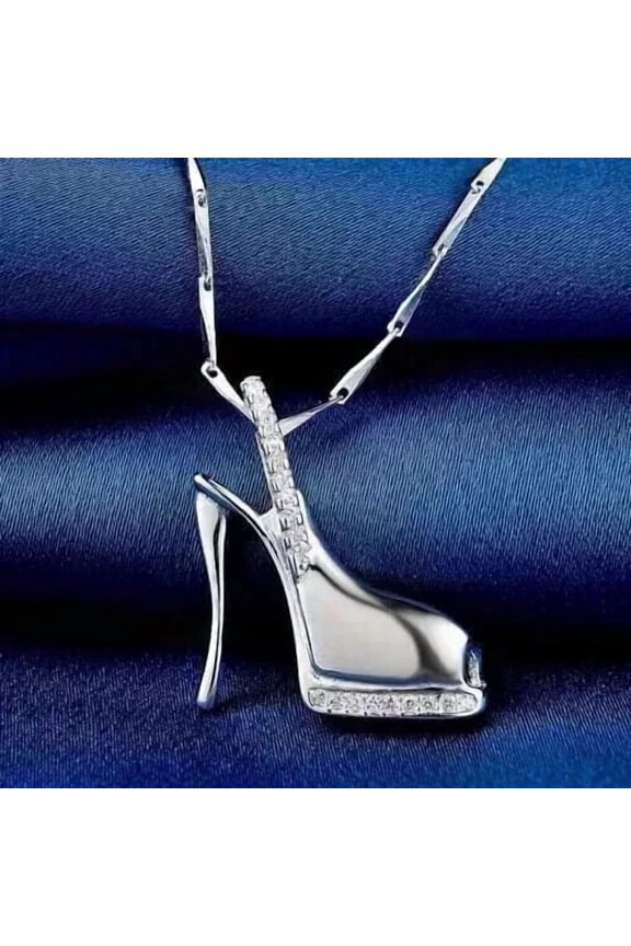 925 Silver 2Ct Round Cut Simulated Diamond Custom Women Pendant 14K White Gold Plated Silver Free Chain 18"