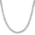 thumbnail image 1 of .925 Silver 4MM CZ Bling Tennis Chain Rhodium, 1 of 1