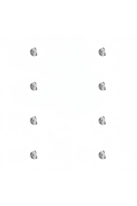 925 Silver Earring Backs Replacements,Hypoallergenic Earring Backs for Studs 4 Pairs
