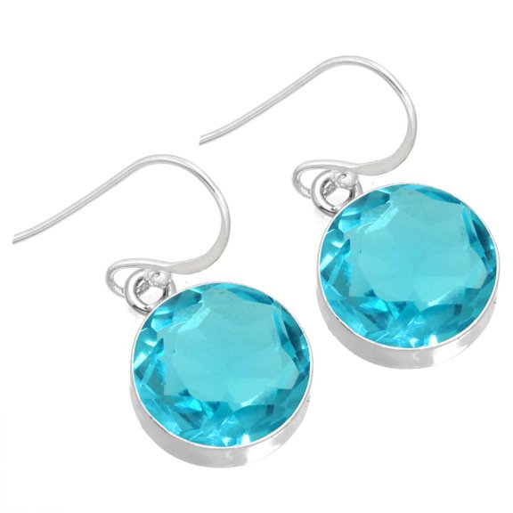 Blue Quartz Earring 925 Sterling Silver Handmade Jewelry