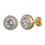 SPFTEM 925 Silver Gold Rose Gold Stud Earrings for Women Fashion Jewelry Stud Earrings