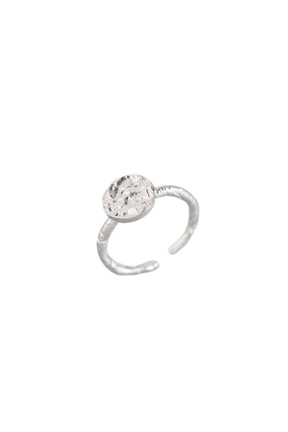 925 Silver Irregular Adjustable Ring, Sterling Silver Open Ring