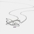 thumbnail image 1 of 925 Silver Necklace Women's 8-word Infinite Symbol Pendant, 1 of 2