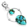 thumbnail image 1 of Copper Blue Turquoise Women Jewelry 925 Sterling Silver Pendant, 1 of 4