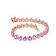 thumbnail image 1 of 925 Pear pink Sapphire Tennis Bracelet/ 18K Gold Plated Bracelet/ Pink Sapphire Tennis Bracelet/ Certified Stacking Bracelet/ Wedding Gifts, 1 of 3