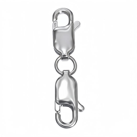 925 Silver Plated Necklace Extender for DIY Jewelry Making Bracelet Necklace Extension Chain Clasp