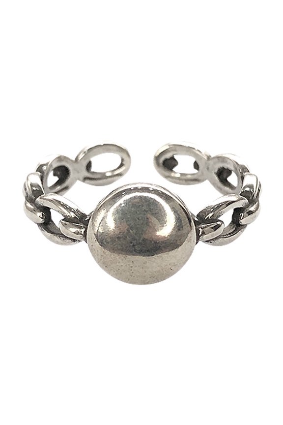 925 Silver Ring Female Does Not Fade Color Simple