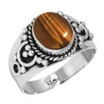thumbnail image 1 of Natural Tiger Eye Ring 925 Sterling Silver Handmade Jewelry, 1 of 6