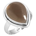 thumbnail image 1 of Natural Smoky Topaz Ring 925 Sterling Silver Handmade Jewelry, 1 of 5