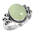 thumbnail image 1 of 925 Sterling Silver Women Jewelry Natural Prehnite Ring, 1 of 6
