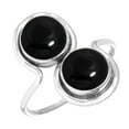 thumbnail image 1 of 925 Sterling Silver Ring Natural Black Onyx Handmade Jewelry, 1 of 5