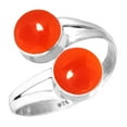 thumbnail image 1 of Natural Carnelian Women Jewelry 925 Sterling Silver Ring, 1 of 6