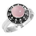 thumbnail image 1 of Rose Quartz Women Jewelry 925 Sterling Silver Ring, 1 of 5