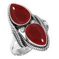 thumbnail image 1 of 925 Sterling Silver Women Jewelry Garnet Quartz Ring, 1 of 5