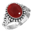 thumbnail image 1 of 925 Sterling Silver Women Jewelry Garnet Quartz Ring, 1 of 5
