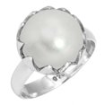 thumbnail image 1 of 925 Sterling Silver Ring Freshwater Pearl Handmade Jewelry, 1 of 5